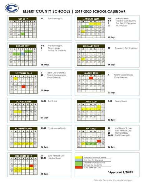 Georgia State Academic Calendar